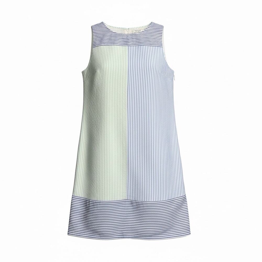 Vineyard Vines Seersucker Colorblock Tie Back Shift Dress - 146th Kentucky Derby - Picture 1 of 16